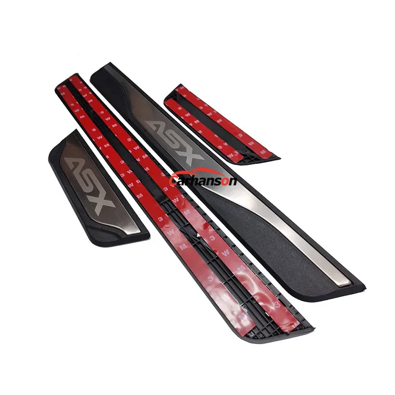 For Mitsubishi Asx 2023 2024 Door Sill Scuff Plate Protectors Guard Trim 2011-2020 Car Threshold Auto Stickers Accessories