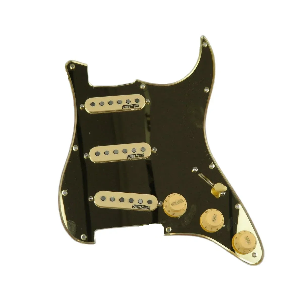 

Prewired Loaded ST Pickguard With SSS Alnico 5 Single-coil Pickups Set Coil Splitting Switch For ST Electric Guitar