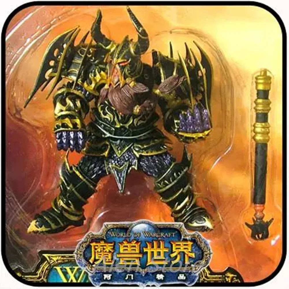 

Wow DC Action Figure Unlimited Series 6 6 inch Magni Bronzebeard Mountain King [Dwarven King] WOW PVC Model Figure