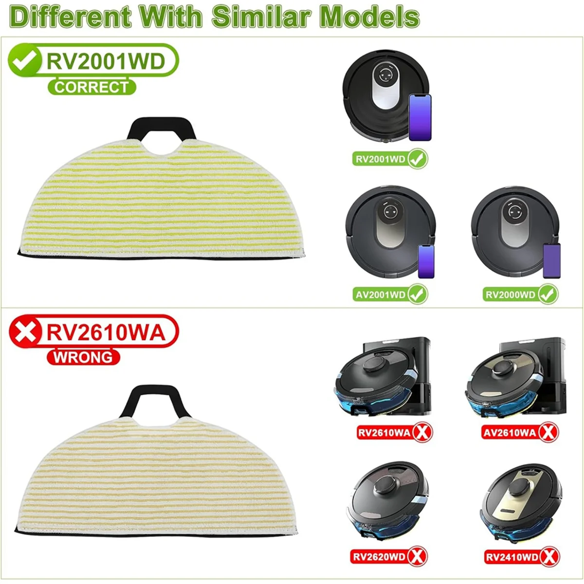 FNJK-запасные части для Shark RV2002WXUS RV2002WD RV2001DRUS RV2001WD AV2001WD робот-пылесос, комплект щеток для швабры, фильтр