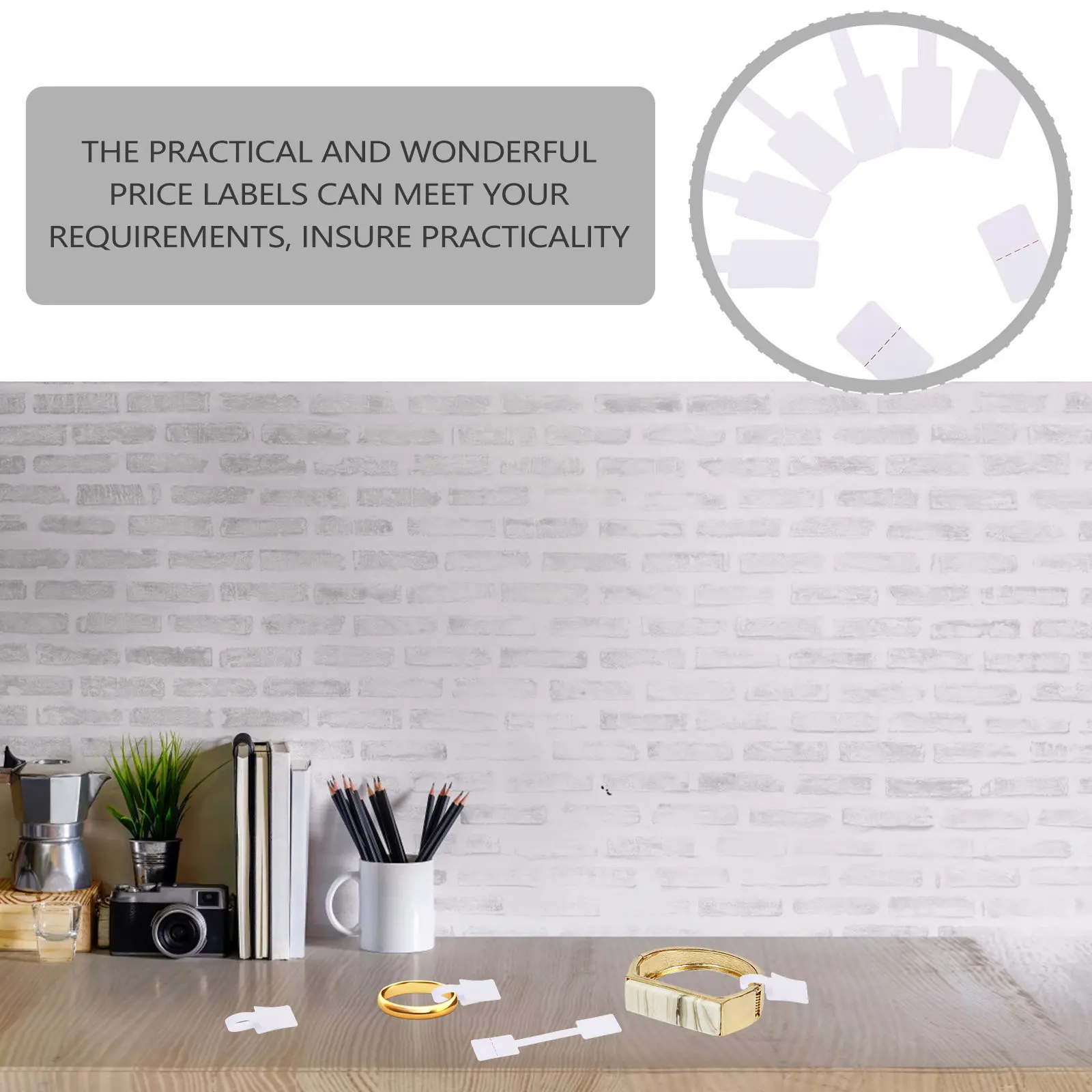 

200 шт. бумажных этикеток для ювелирных изделий, квадратные ценники, легко съемные клейкие бирки для колец, ожерелий, поделок, демонстрационные этикетки