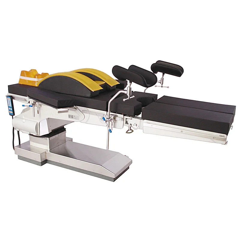 Hospital operating room universal electro hydraulic perspective operating table surgical bed
