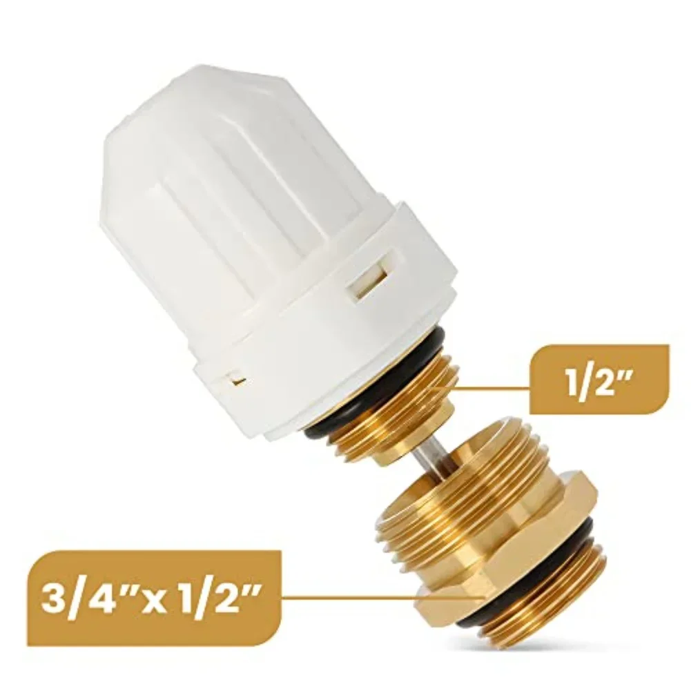 Manifold Valve Core Handwheel Valve Core Base Kit 1/2'' M30x1.5 Floor Heating Automatic Spring Return Needle Valve Core