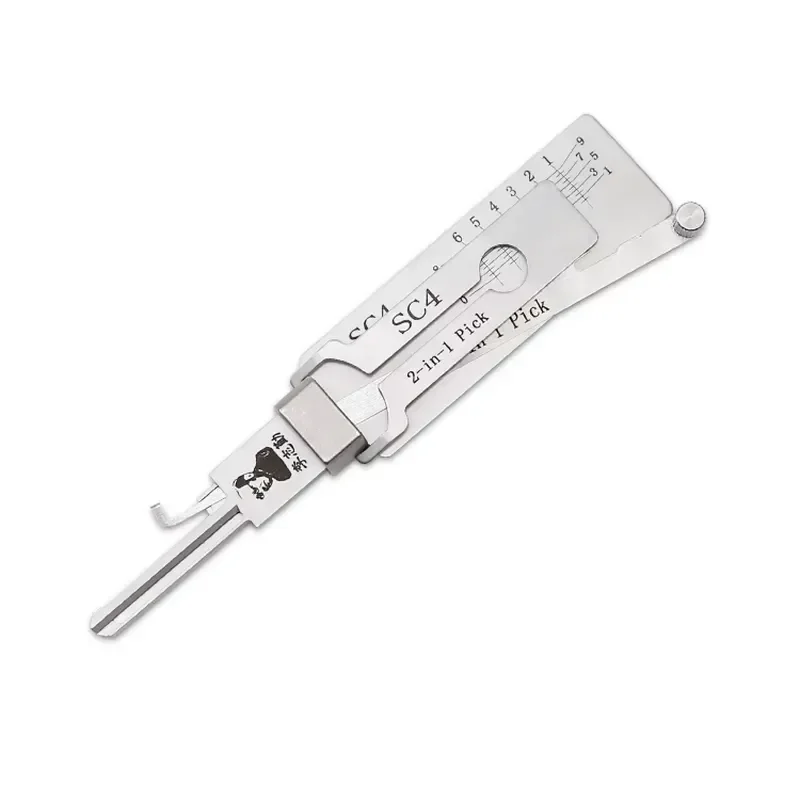 

On Sale LISHI 2-in-1 Schlage Left & Reverse Keyway Tool SC4 / 6-Pin Locksmith Supplies Fro Lishi 2 in 1 Lock Pick Tool