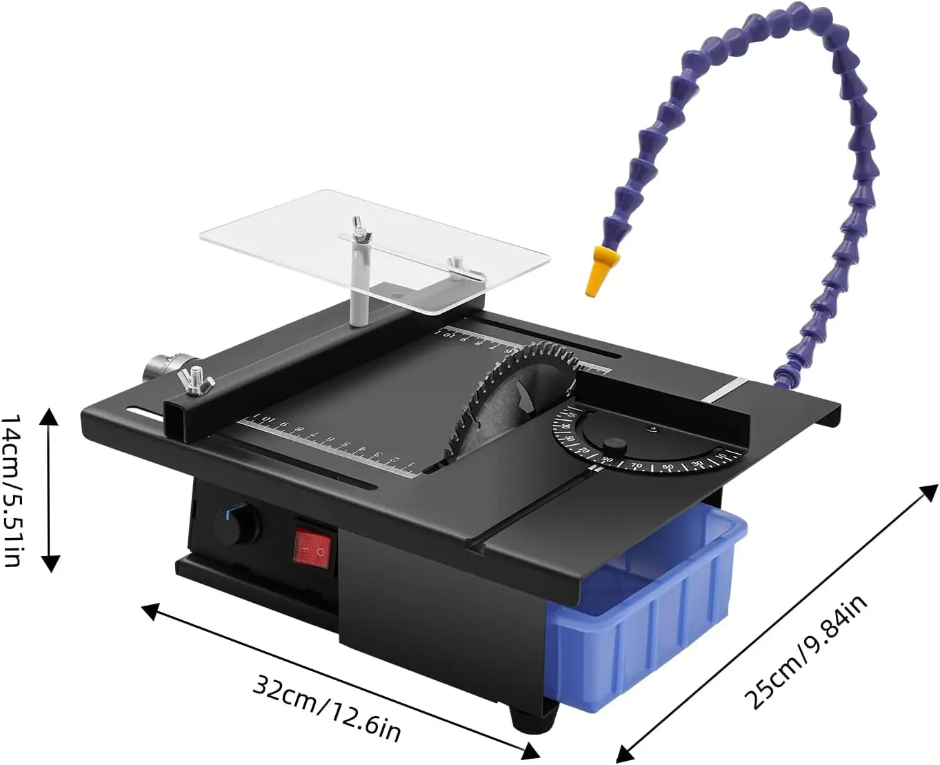 NEW Rock Saw for Cutting Rocks, 1850w Jewelry Polisher Grinder, Adjustable 0-10000rpm Lapidary saw with Cooling System Cold-Rolled Steel Construction for Gem, Jade, Woodworking - view 8