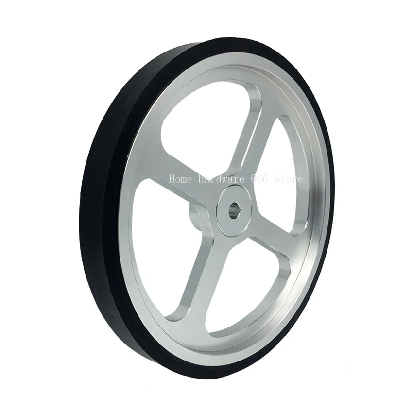Imagem -03 - Alumínio Encoder Medidor Roda Roda Síncrona Comprimento Medindo Roda de Borracha Perímetro 500 mm Hole mm mm 10 mm 12 mm 15 mm