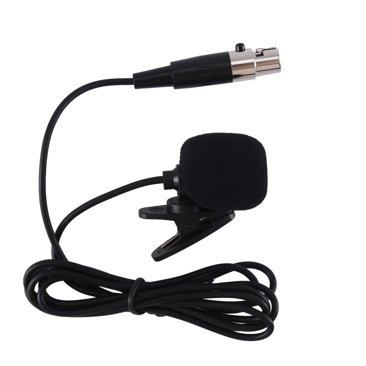 

ABJG-Professional Lavalier Lapel Tie Clip Condenser Microphone 4Pin Mic for Bodypack 4
