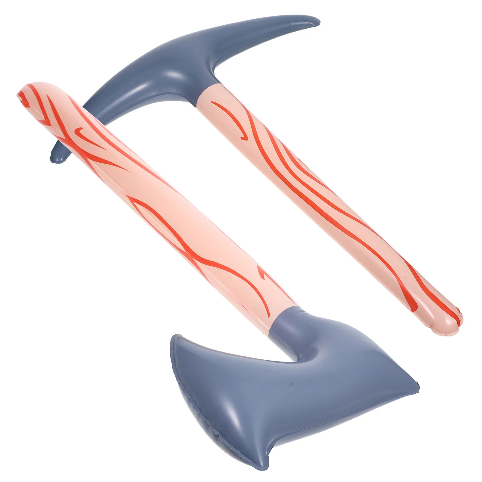 

2 Pcs Inflatable Toy Axe Tool Accessories Performance Props Toys Cosplay Pvc Stage