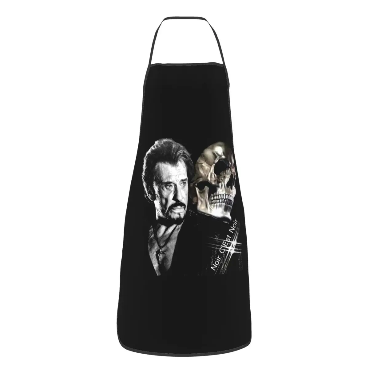 

Фартук-нагрудник унисекс Johnny Hallyday на заказ для взрослых, женщин и мужчин, столбик для шеф-повара, кухня для приготовления пищи на кухне, Франция, рок-певец, живопись