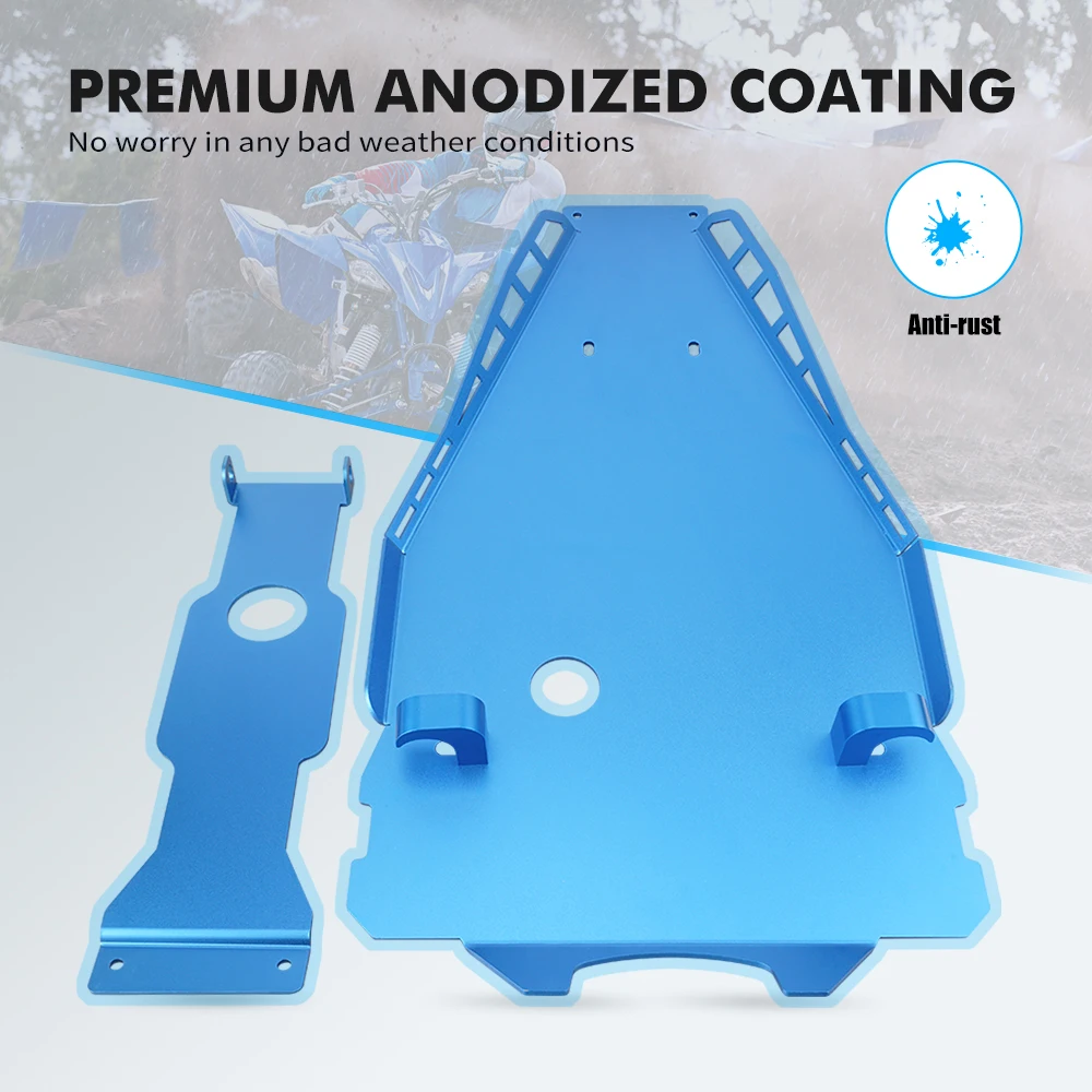 Nicecnc para yfz 450r atv boleto de alumínio chassi completo glide braço oscilante placa protetora guarda para yamaha yfz450r 2009-2024