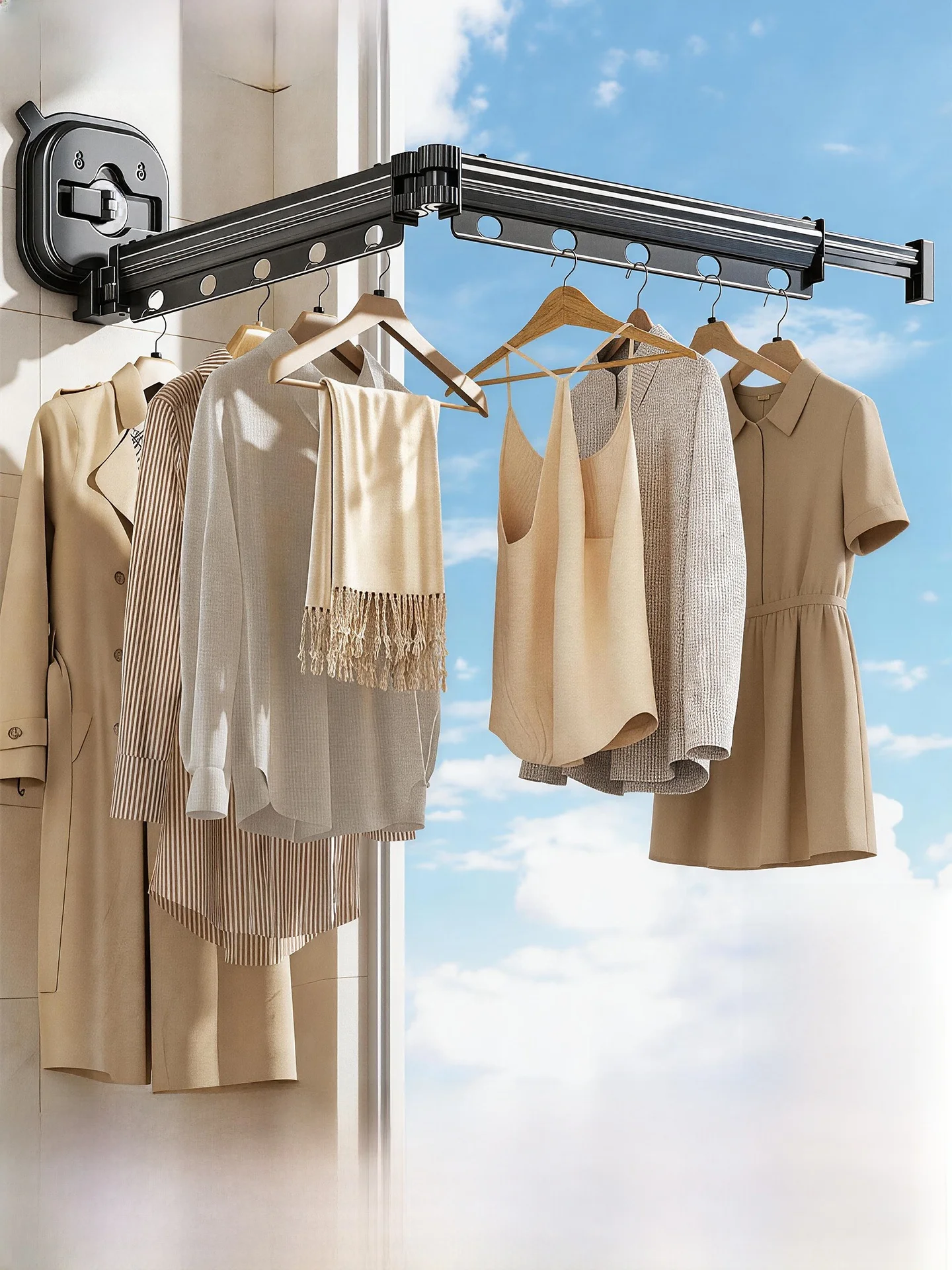 space-saving-retractable-suction-cup-clothes-drying-rack-foldable-indoor-invisible-clothesline-balcony-dormitory-villa-use