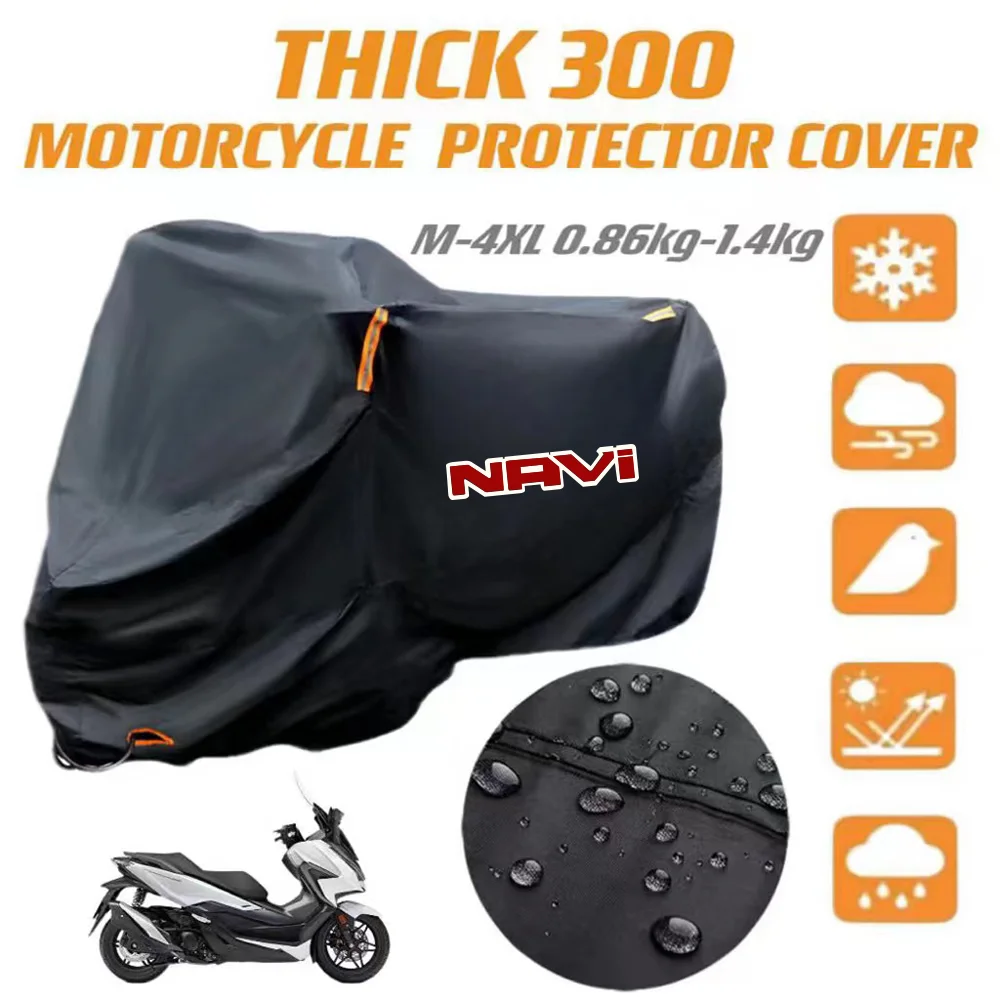 For Honda NAVI navi Thick 300D Silver Coated Windproof Motorcycle Protector Cover