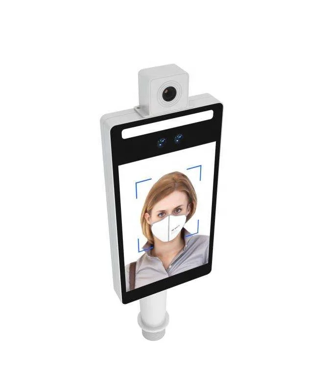 Temperature Sensor Face Mask Face Recognition Machine with Android System and Temp Detection Display