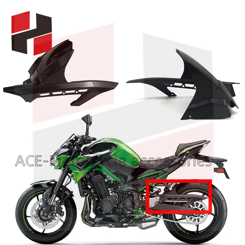 

Motorcycle Rear Tire Fender Hugger Mudguard Cover Splash Guard For Kawasaki Z900 Z900RS 2017 2018 2019 2020 2021 2022 2023