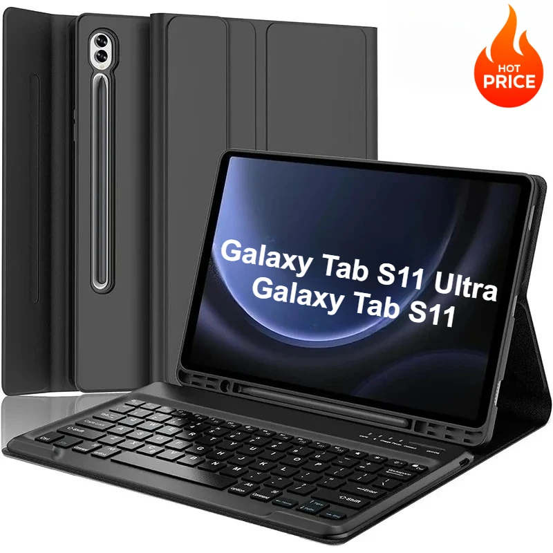 

2025 Case for Samsung Galaxy Tab S11 Ultra S10 Fe 10.9 S10 FE Plus 13.1 Plus Ultra 14.6 SM-X930/X936 Magic Keyboard Tablet Cover