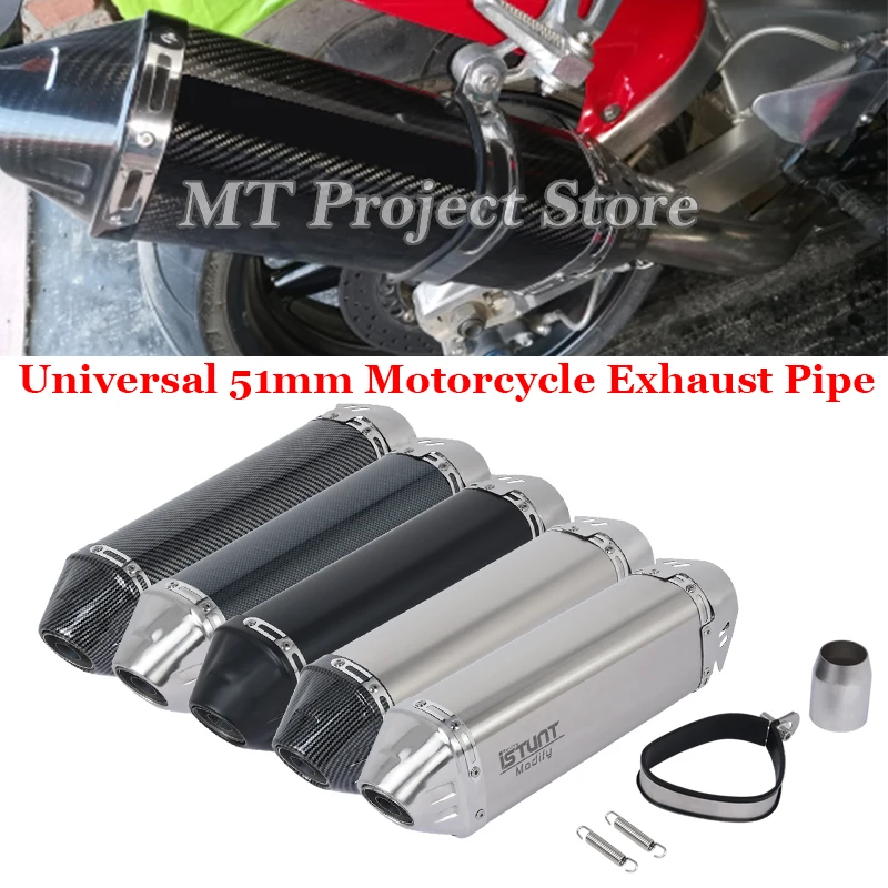 

Universal Motorcycle 50mm Exhaust Pipe Escape Motocross Muffler Pipe DB Killer For Z900 R1 KTM 1290 ATV CBR600 RR CBR1000 ZX-6R