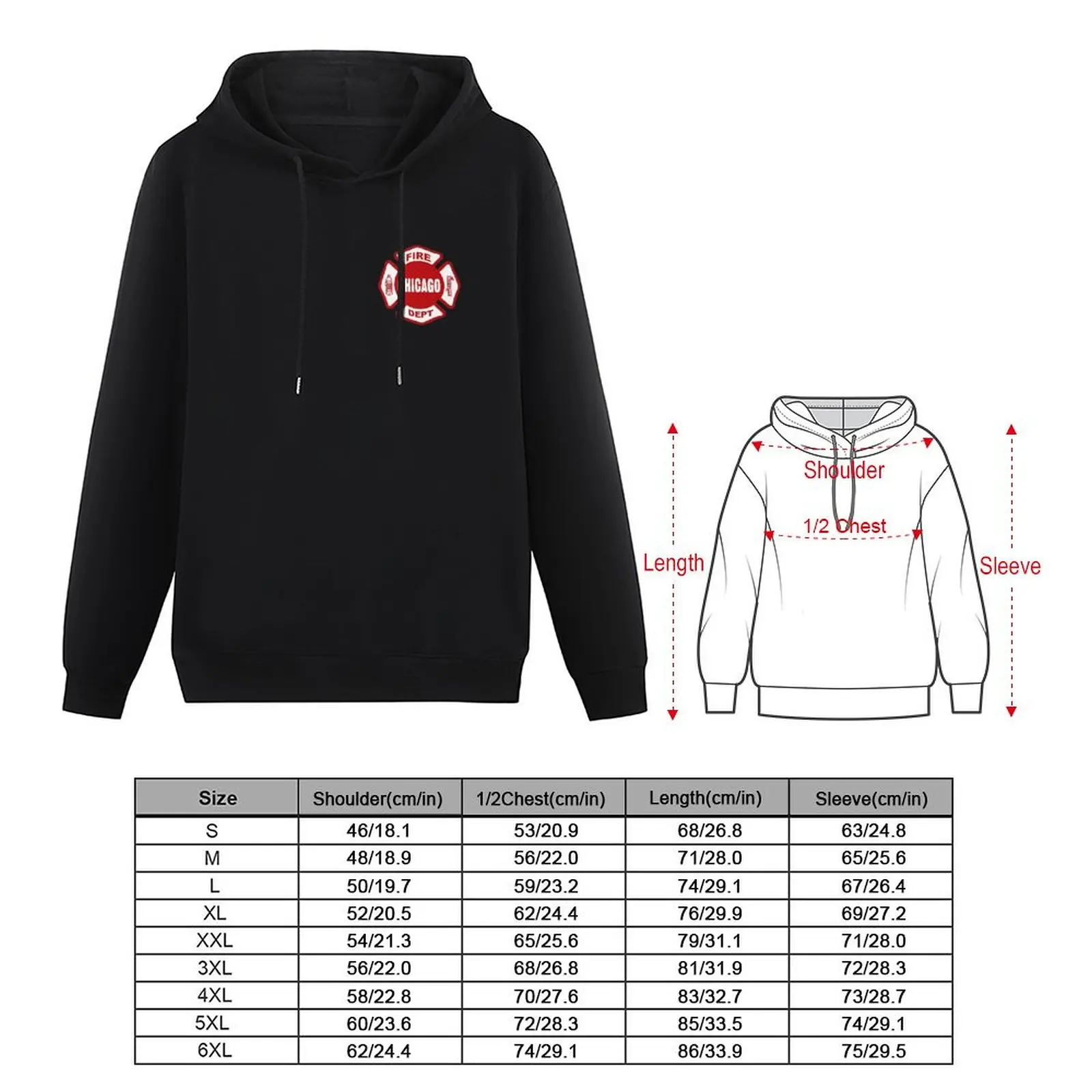 Chicago Fire Pullover Hoodie blouse winterkleding Koreaanse stijl kleding mannelijke kleding nieuwe hoodies en sweatshirts