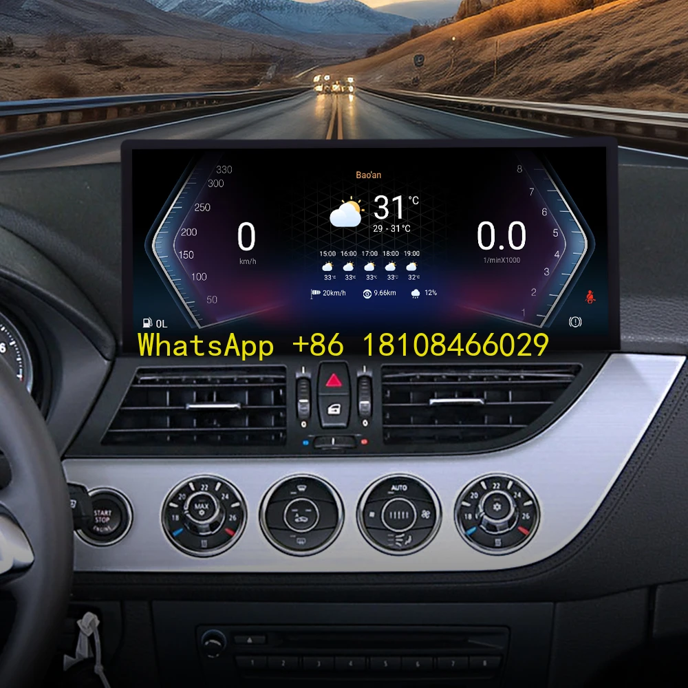 

12.3 Inch for for bmw 6 Series Z4 E89 2009-2018 AC Panel Cluster Multimedia Carplay Player Android Car Radio GPS Navigation