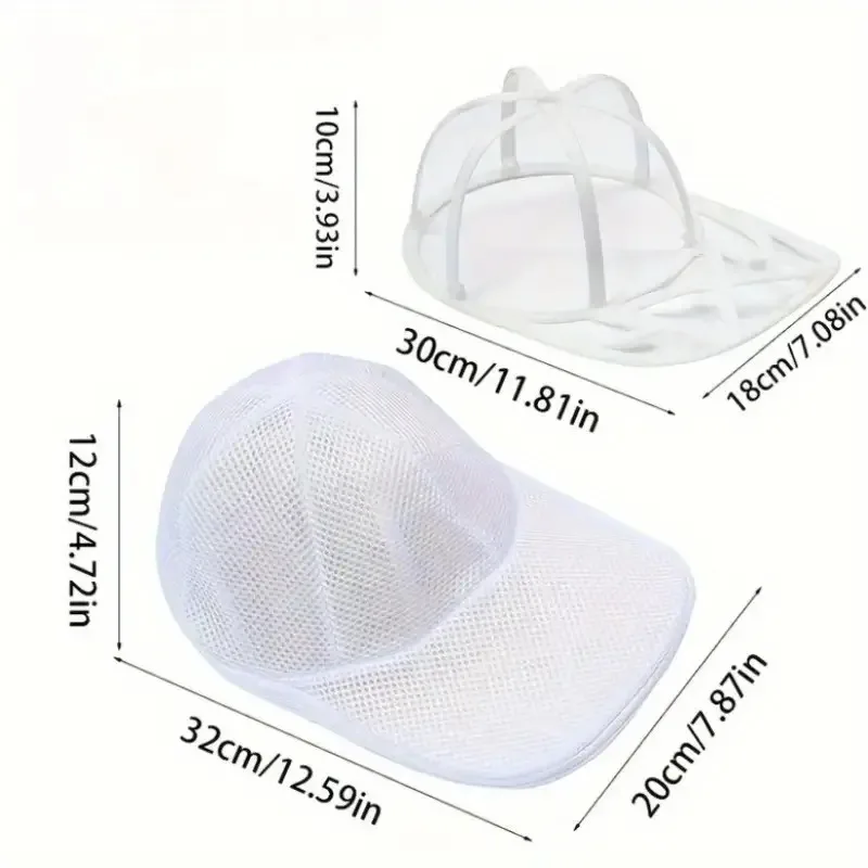 1 Set (Hutwaschbeutel und Hutständer), Netz-Baseballkappen-Reinigungsbeutel, sanfte und effiziente Baseballkappen-Reinigungsausrüstung – Detail 6