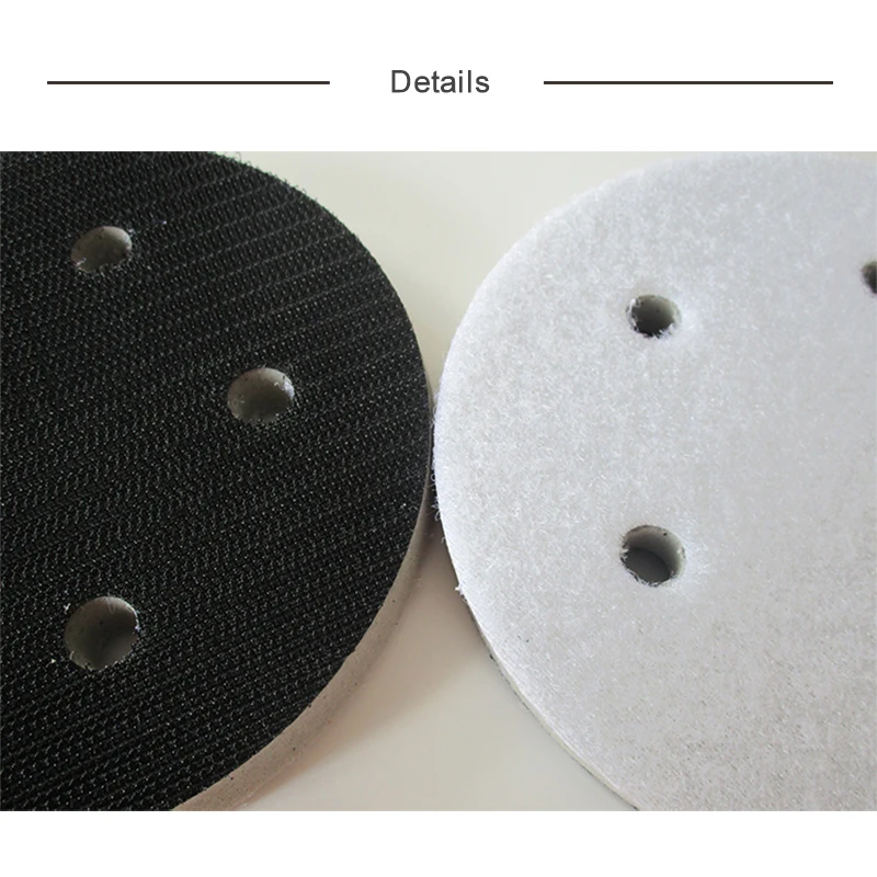 1/3/5pcs High-Density Interface Pad 5Inch 5Hole Hook Loop Sponge Cushion Buffer Backing Pad 125mm for Uneven Surface Polishing