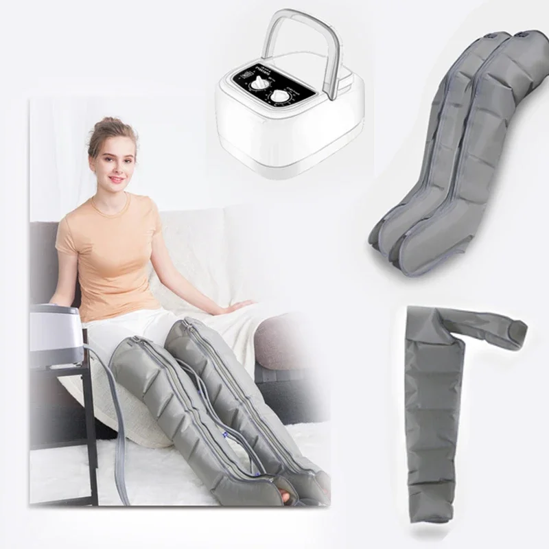 6 Cavity Electric Air Pressure Leg Massager Calf Varicose Veins Therapy Device Automatic Cycle Relax Giver Old Man Good Gift