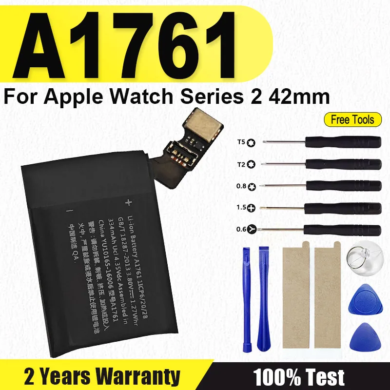 

Battery New A1761 For Apple Watch Series 2 42mm A1761 A1758 A1769 334mAh Series2 42mm + Free Tools