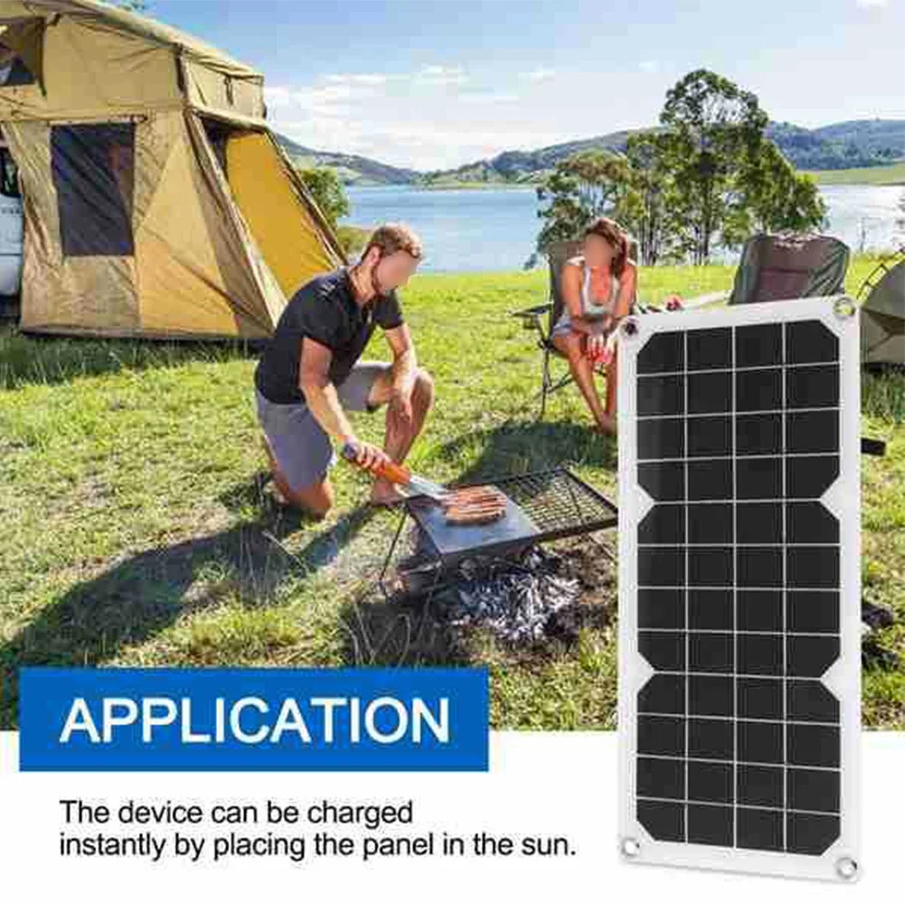

For Camping For Car Solar Battery Charger Portable Solar Charger Outdoor Use Easy Installation High Efficiency