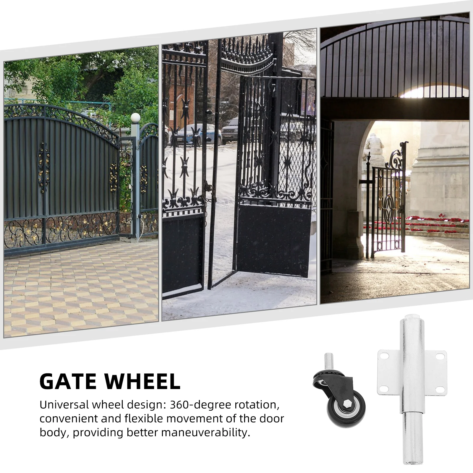 

Extendable Wheels Heavy Duty Spring Loaded Caster For Metal Tube Sliding Gates Yard Farm Industrial Use Sliding Gate