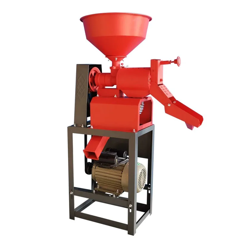 Household Small Rice Milling Machine Vertical Paddy Husking Apparatus Paddy Shelling Polished Rice Processing Equipment