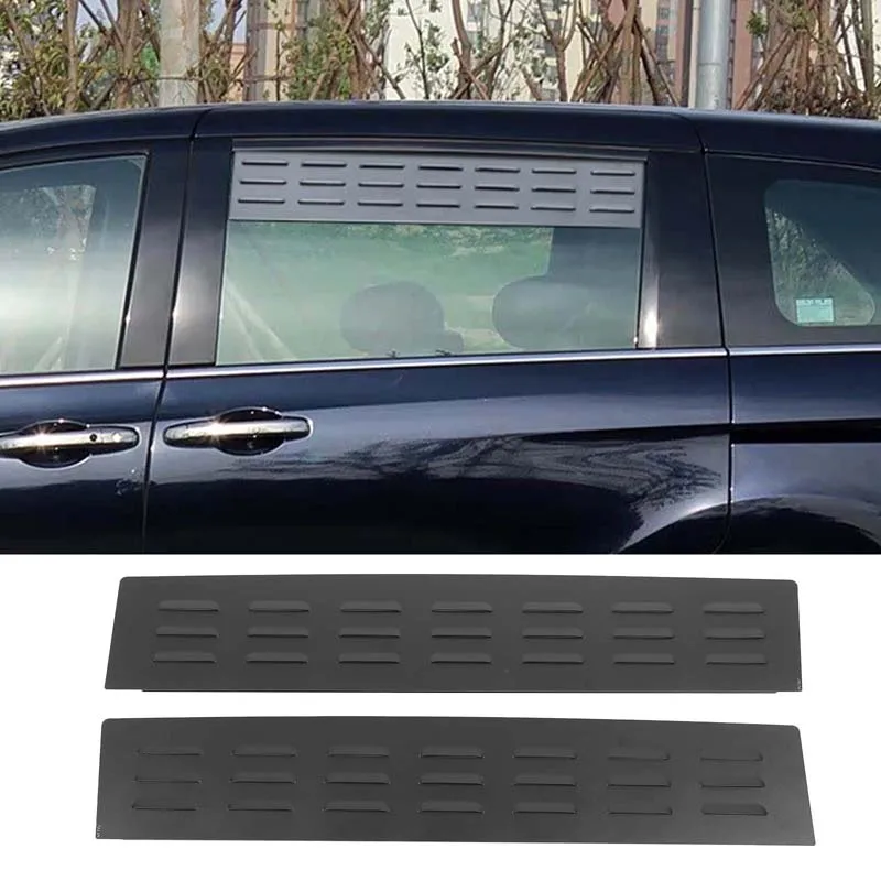 For Honda Odyssey Elysion 2015-2026+ Aluminum Alloy Black Car Rear Ventilation Blinds Car Modification Protection Accessories