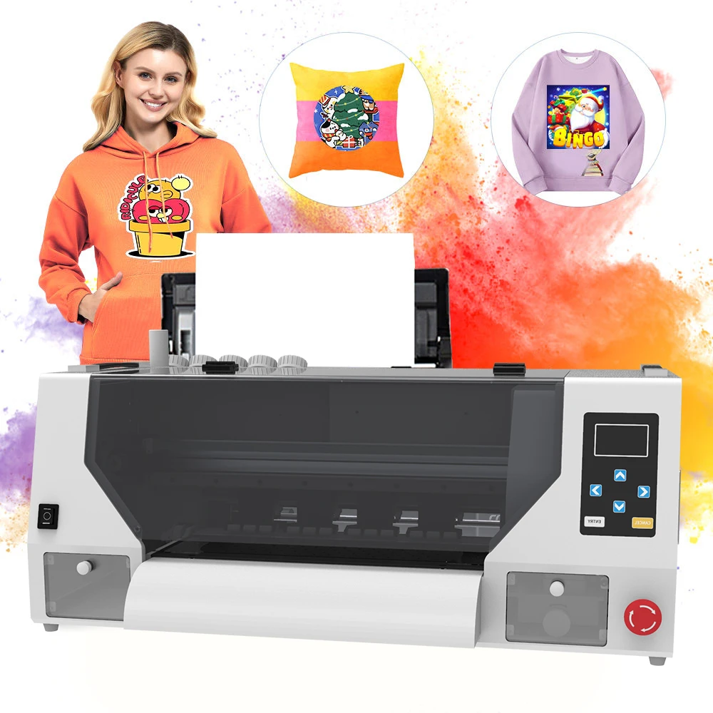 Custom dtf clothes printer dtf printer t-shirt printing machine Pattern Clothing Icon dual head Printer