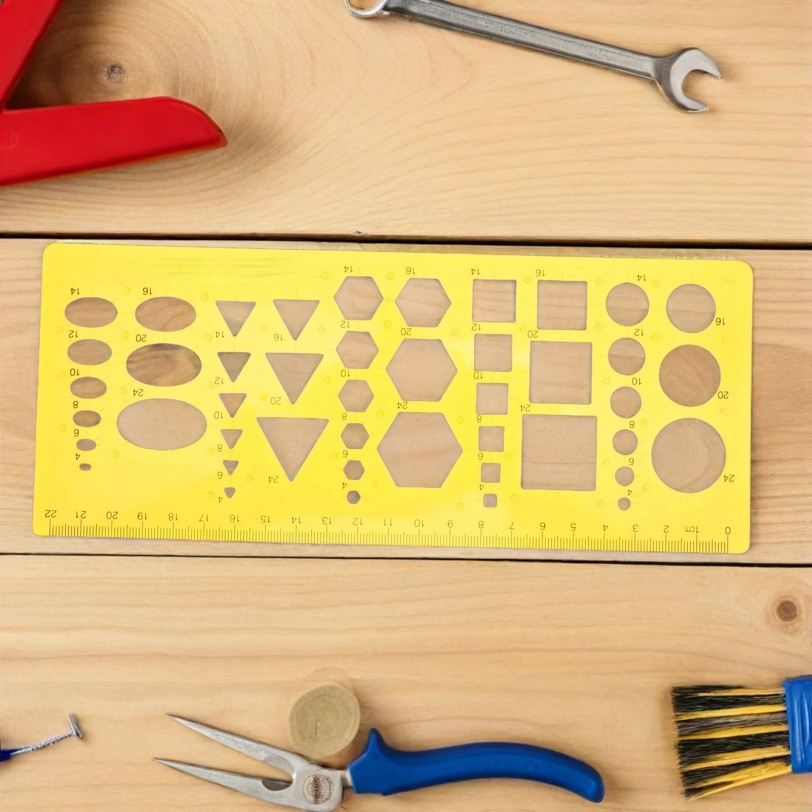 

Multifunction Drawing Template Ruler Child Permeate Drafting Stencils Measuring Tools