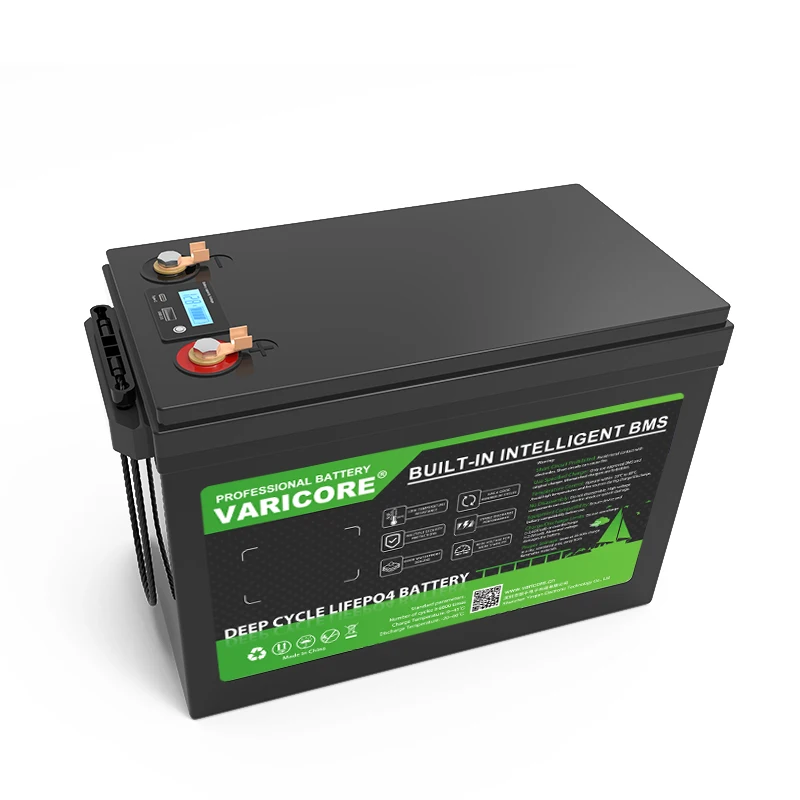 Bateria varicore 12.8v 200ah lifepo4 com 12v 4 cordas bms protege para campistas rv carrinho de golfe fora de estrada solar vento livre de impostos
