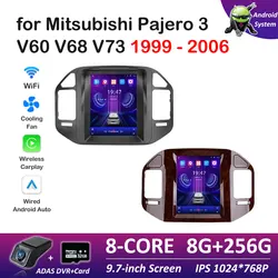 for Mitsubishi Pajero 3 V60 V68 V73 1999 2000 2001 2002 - 2006 DSP Stereo Android Intelligent System Navigation GPS IPS Screen