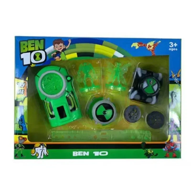 Original BEN10 Omnitrix Ben Tennyson Projection Watch Transformation Device Sound Light Action Figure Toy Collect Ornaments