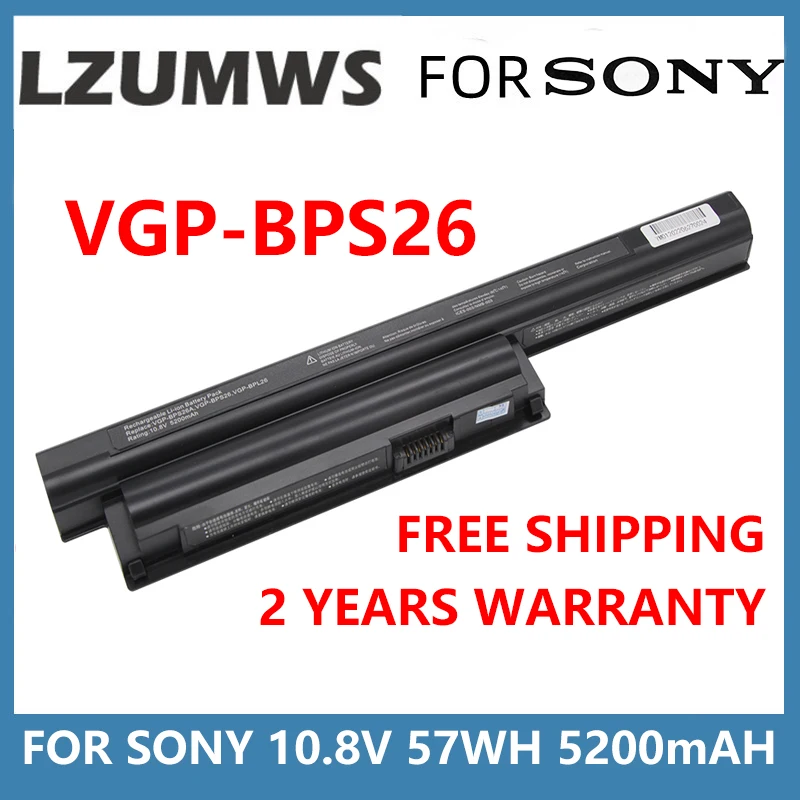 

VGP-BPS26 10.8V Laptop Battery For Sony Vaio BPL26 BPS26A SVE17 CA CB EG EH EJ EL VPCCA VPCCB VPCEG VPCEH VPCEJ VPCEL 1711Q1RW