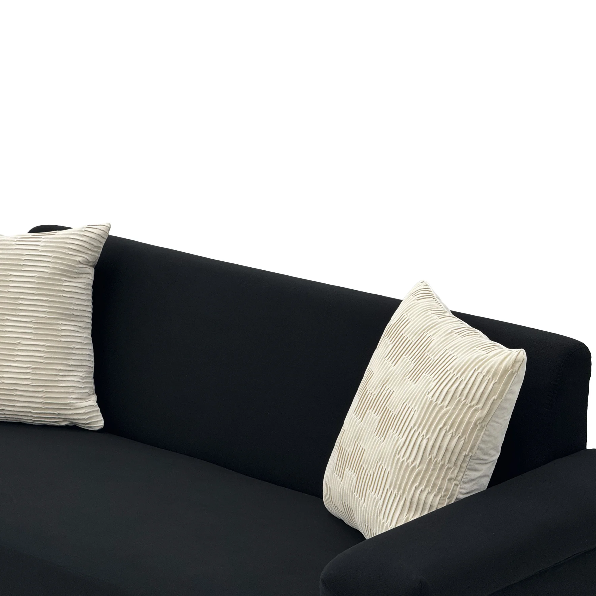 PINGGO 2-Sitzer-Sofa im nordischen Stil, feiner Leinenstoff, Massivholzrahmen, stabile Eisenbeine, 174 x 72 x 82 cm, Wohnzimmermöbel – Detail 25