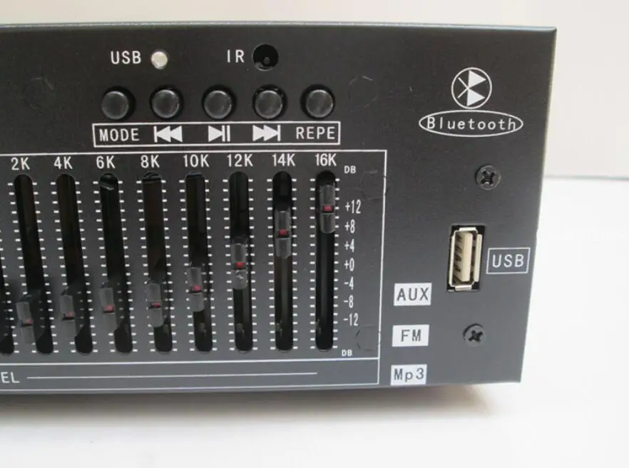 إصدار هندسي عالي الجودة عن بعد 40 نطاق ستيريو EQ بلوتوث USB احترافي منزلي KTV معادل مزدوج 20 نطاق