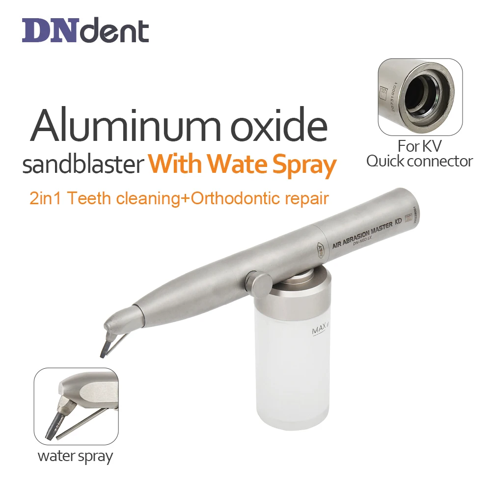 

Dental Aluminum oxide Microblaster Orthodontic repair Air Jet 2in1 sandblaster system with water spray For KV Quicking Connect
