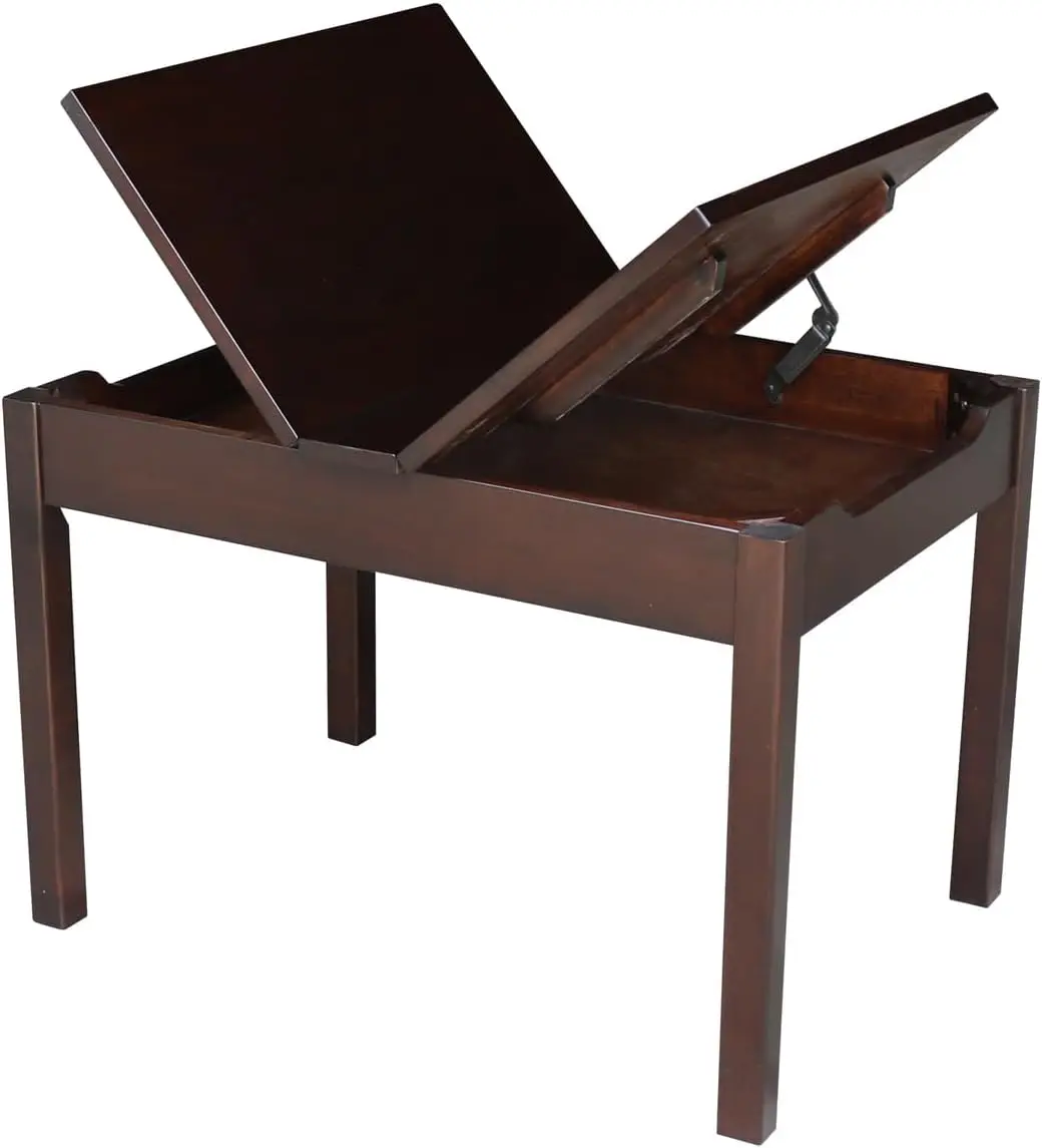 International Concepts Juvenile Table with Lift-Up Top, Hidden Storage, Durable Wood Construction