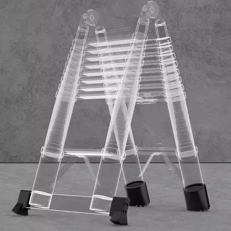 Folding Ladder Telescopic Ladder Dual-Use Climbing Herringbone Stepladder for Home Engineering Extension Step Ladders