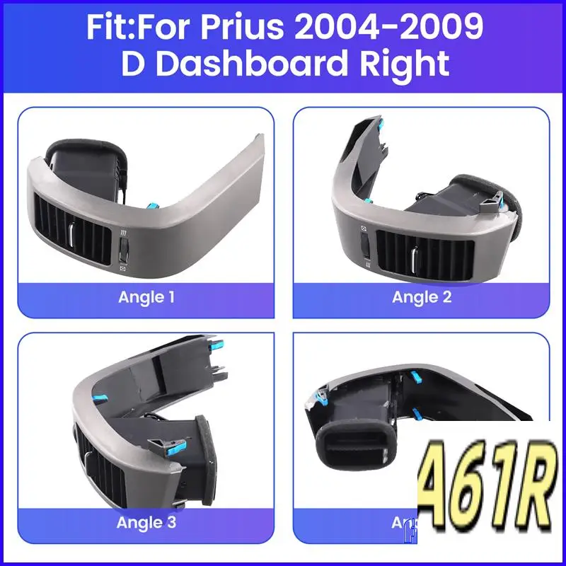 

R1-Car Front Dashboard Vent Panel Air Conditioner Outlet Grille For Toyota Prius 2004-2009