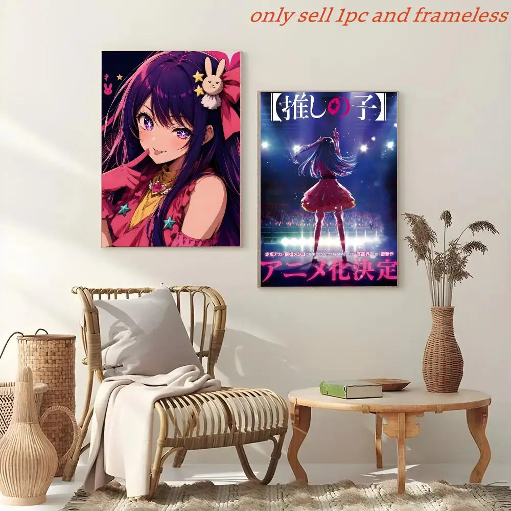Anime Singer Ai H-Hoshino Poster Painting And Print Wall Art Picture For Home Room Decor Gifts