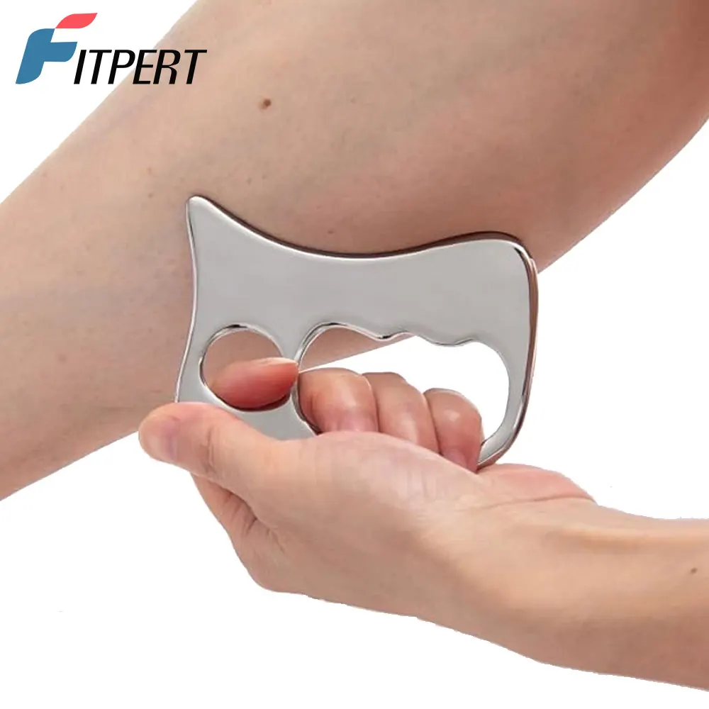 1 Pcs Stainless Steel Gua Sha Scraping Massage Tool IASTM Tools Great Soft Tissue Mobilization Tool for Back, Legs, Arms, Neck