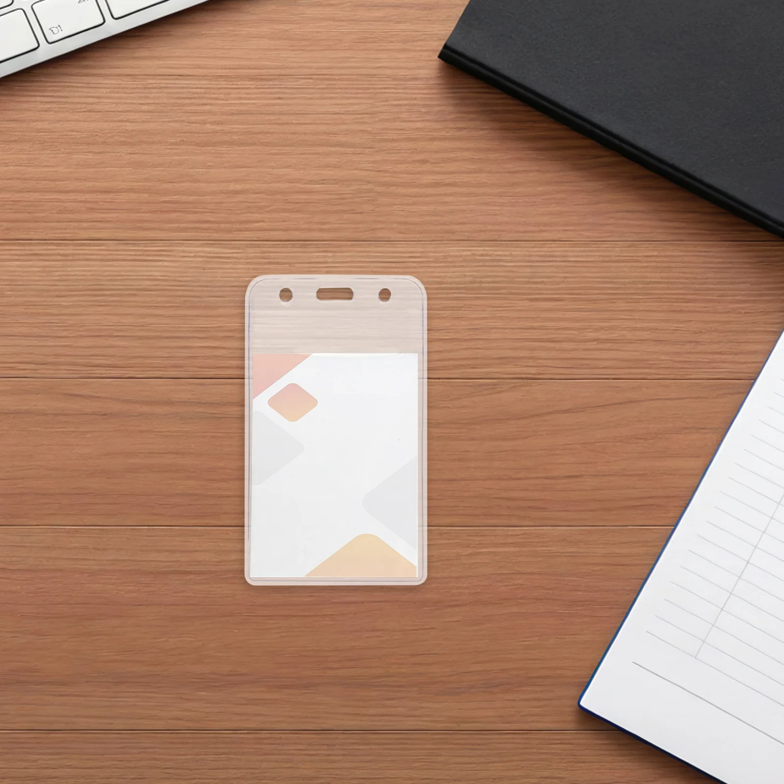 

100Pcs Waterproof Name Tag Holder Clear Plastic Id Badge Holder Scratch Resistant Portable for Badges Tags Ids Easy to Clean