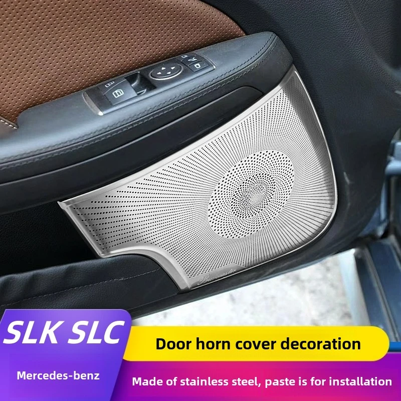 

For Mercedes-Benz 2011-2012 R172 SLK200 2016-2019 W197 SLC300 260 interior modified door speaker mesh cover