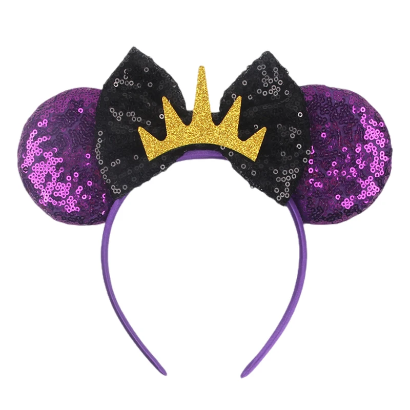 Chic Ursula Disney Ears Headband Villains Mickey Mouse Hairband Women Party Cosplay Headwear Kids DIY Costume Hair Accessories