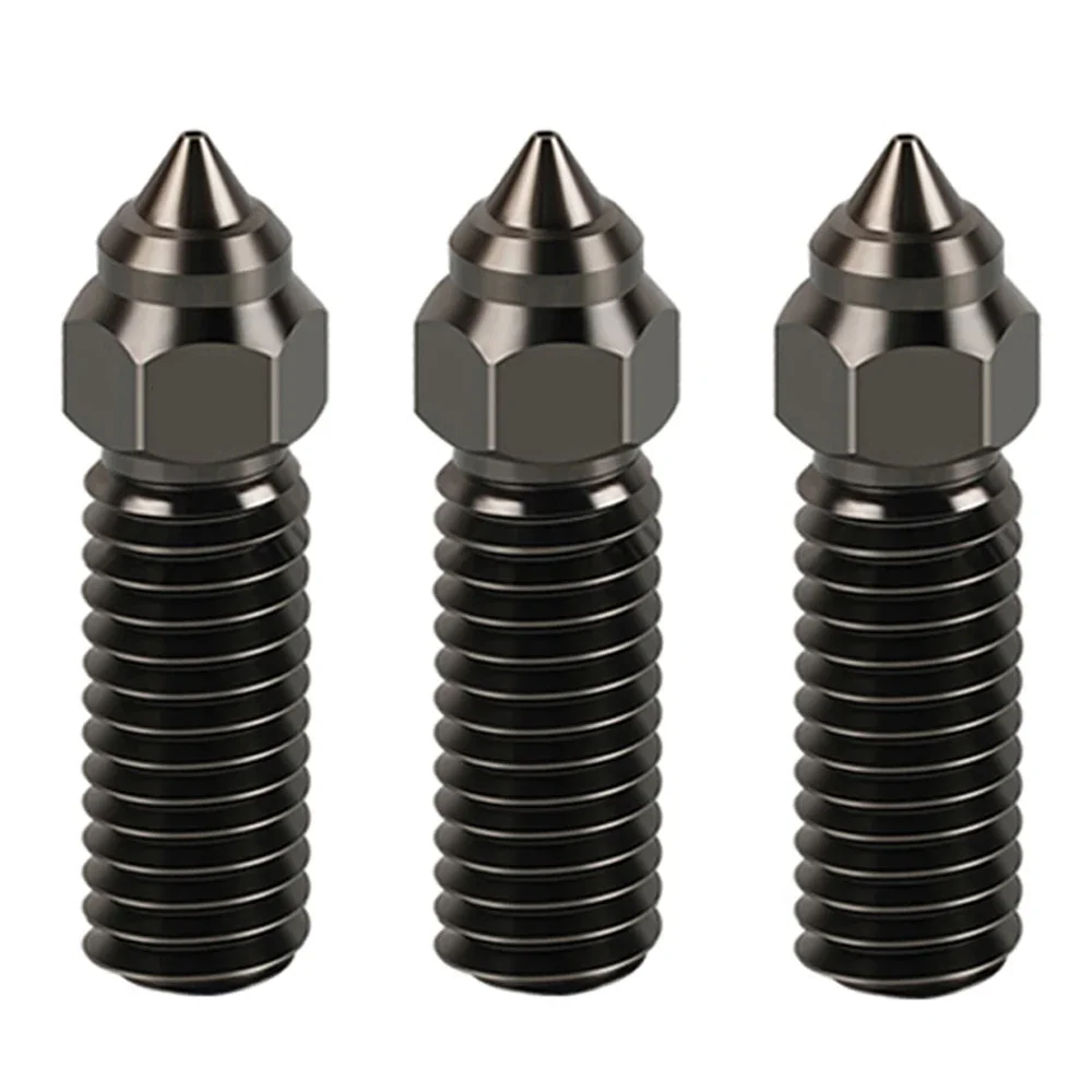 Nozzle voor Creality K1 K1 Max Ender 3 V3 KE CR-M4 Bimetaal Geplateerd Koper Hardstaal Messing voor Vyper Kobra Sovol SV06 plus/SV07