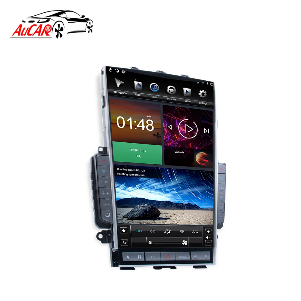 

AuCar Mark 5 Car Tesla Style Android Radio For Infiniti Q50 Q50S Q60 Q60S 2014-2019 GPS Navigation Wireless Apple Carplay