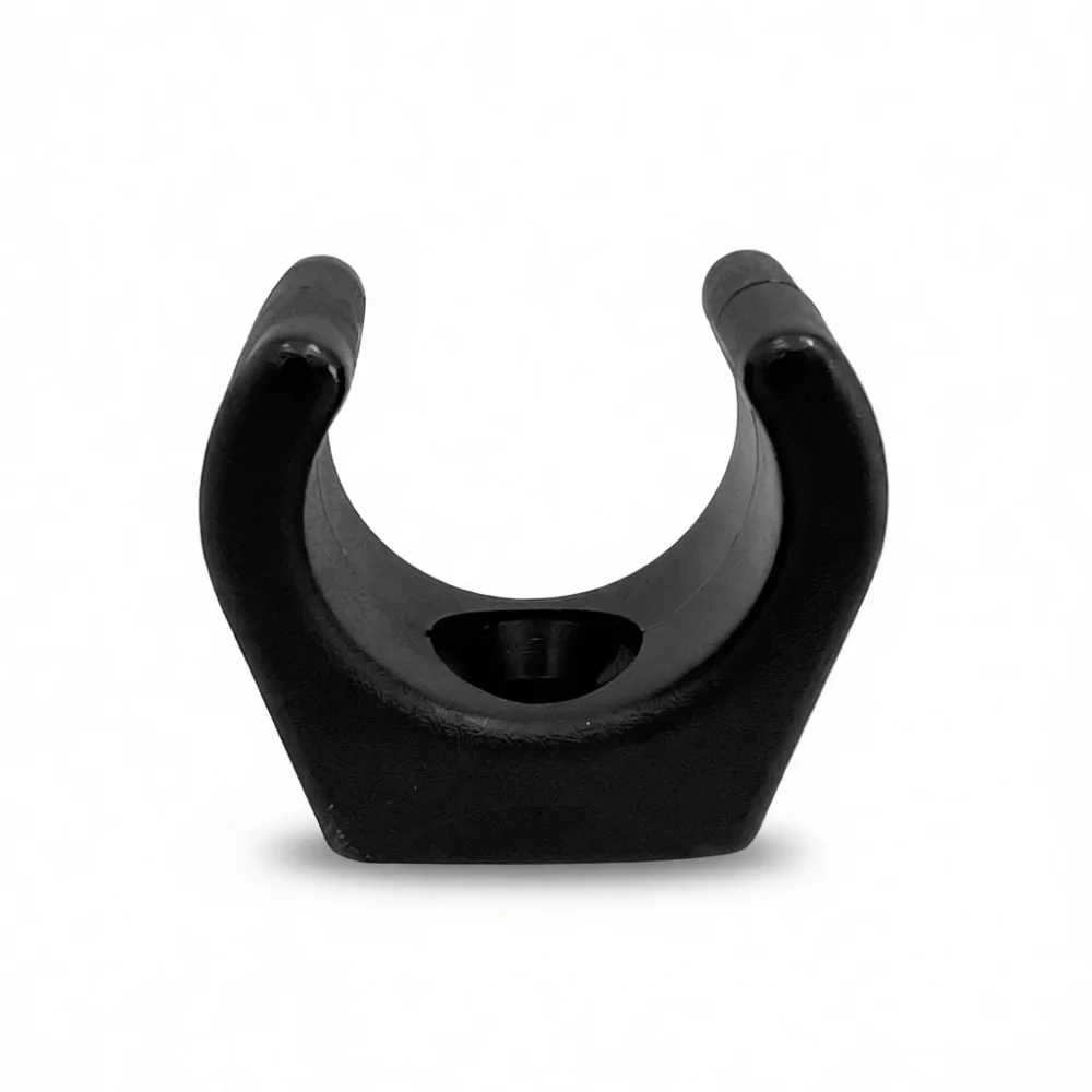 Black Nylon Pipe Clamp Marine Boat Yacht Fitting Hardware Loop Bracket Durable Anti Corrosion Tube Mounting Pipe Fastener
